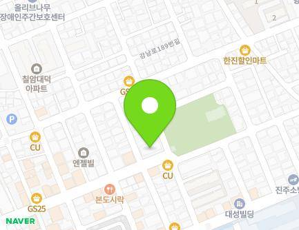 경상남도 진주시 진주대로920번길 25 (칠암동, 경남빌라) 지도