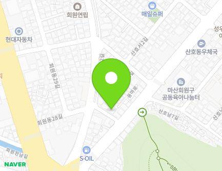 경상남도 창원시 마산합포구 바냇들2길 6 (산호동) 지도