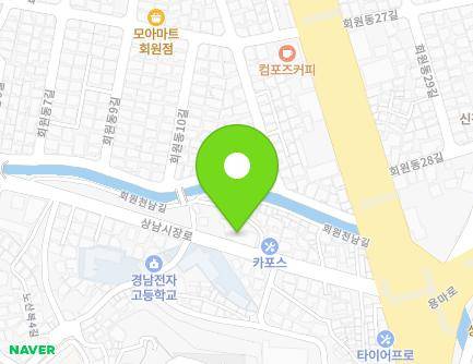 경상남도 창원시 마산합포구 상남시장로 37 (상남동, 서전빌라) 지도