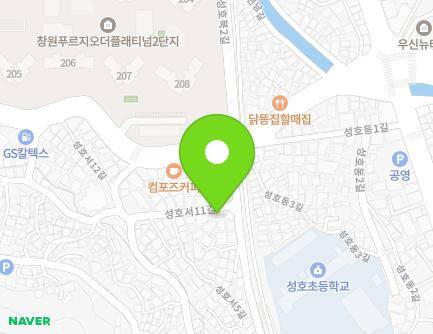 경상남도 창원시 마산합포구 성호서11길 52 (성호동) 지도