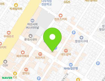 경상남도 창원시 마산회원구 합성남로 15 (합성동, 케이빌딩) 지도
