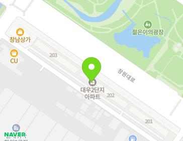 경상남도 창원시 성산구 정동로162번길 31 (남산동, 대우아파트) 지도