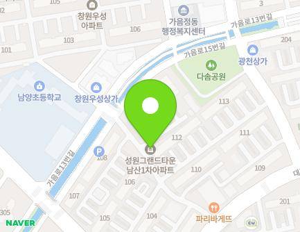 경상남도 창원시 성산구 대정로 73 (남양동, 성원1차아파트) 지도