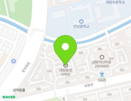경상남도 창원시 성산구 대암로 282 (대방동, 대방동성아파트) 지도