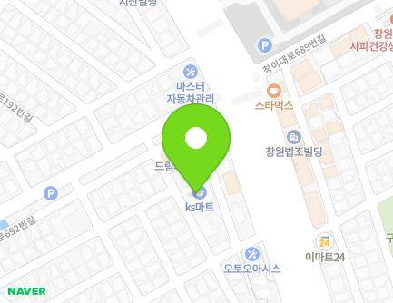 경상남도 창원시 성산구 창이대로706번길 4-15 (사파동, 사파동KS마트) 지도