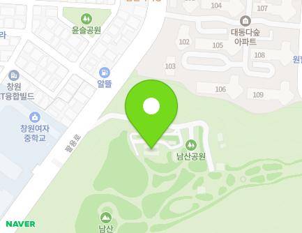 경상남도 창원시 의창구 팔용로 494-20 (서상동, 목장원) 지도
