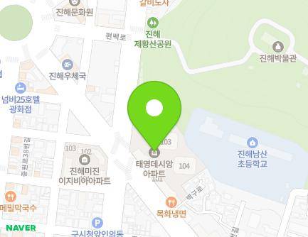 경상남도 창원시 진해구 중원동로 38 (부흥동, 태영데시앙) 지도