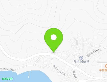 경상남도 창원시 진해구 청안로 225 (청안동) 지도