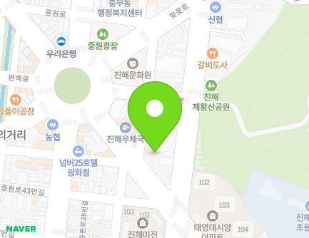 경상남도 창원시 진해구 백구로 38-1 (통신동) 지도