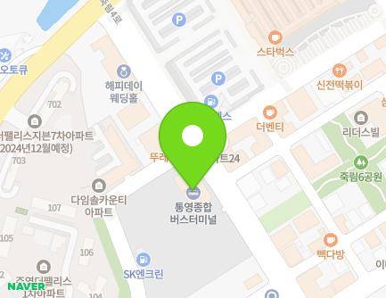 경상남도 통영시 광도면 죽림4로 24 (통영버스종합터미널) 지도