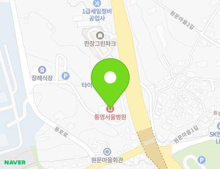 경상남도 통영시 광도면 남해안대로 857 (통영서울병원) 지도