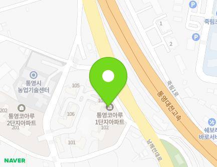 경상남도 통영시 광도면 향교옆길 33-31 (통영코아루아파트1단지) 지도