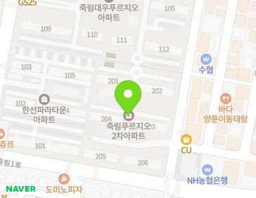 경상남도 통영시 광도면 죽림2로 76-58 (푸르지오2차아파트) 지도