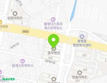 경상남도 통영시 데메4길 6 (도남동, 종우아파트) 지도