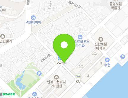 경상남도 통영시 중앙로 38 (도천동, 화성반점) 지도