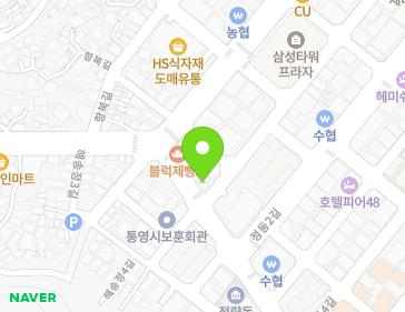 경상남도 통영시 정동1길 58 (동호동) 지도