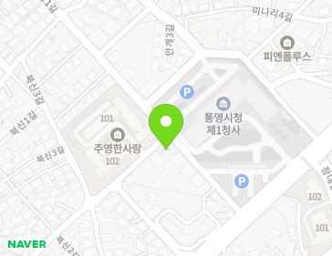경상남도 통영시 북신3길 26-22 (무전동, 에이스빌) 지도
