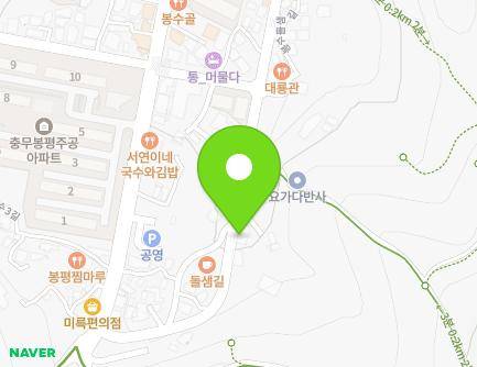 경상남도 통영시 봉수돌샘길 93 (봉평동, 삼보빌라) 지도