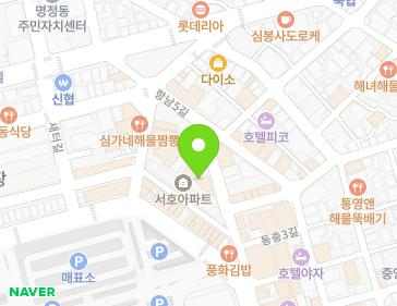 경상남도 통영시 항남5길 12-12 (서호동, 서호명품빌라) 지도