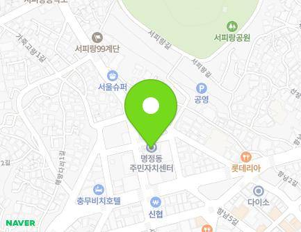 경상남도 통영시 충렬로 6 (서호동, 명정동주민센터) 지도