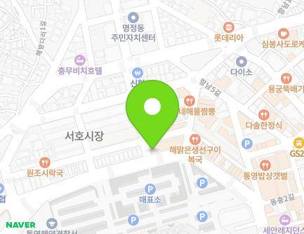 경상남도 통영시 통영해안로 219 (서호동, 한성천막) 지도