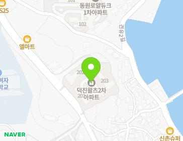 경상남도 통영시 용남면 견내량로 91 (덕진왈츠2차아파트) 경상남도 통영시 용남면 견내량로 91 (덕진왈츠2차아파트) 지도