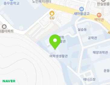 경상남도 통영시 통영해안로 2-16 (인평동, 경상대학해양과학대) 지도