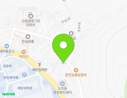 경상남도 통영시 한실3길 18 (인평동, 해마원룸) 지도