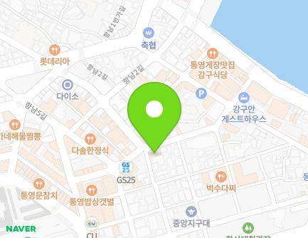 경상남도 통영시 동충4길 24 (항남동, 항남목욕탕) 지도