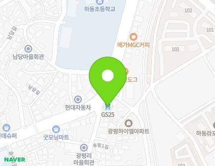 경상남도 하동군 하동읍 경서대로 110 (GS25하동점) 지도