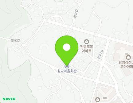 경상남도 함양군 함양읍 원교1길 11-23 (원교마을회관) 지도