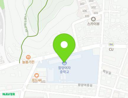 경상남도 함양군 함양읍 함양여중길 18-9 (함양여자중학교) 지도