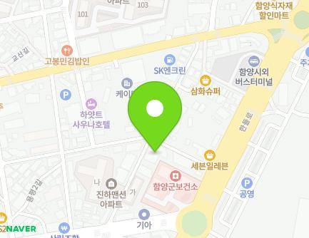경상남도 함양군 함양읍 용평3길 19 (킹스할인마트) 지도