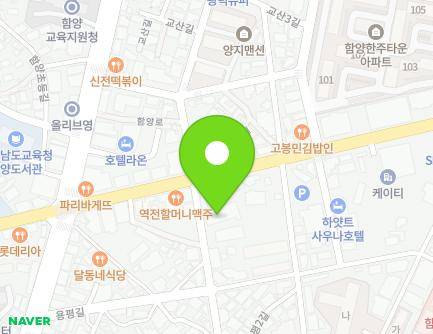 경상남도 함양군 함양읍 고운로 70 (함양성심병원) 지도