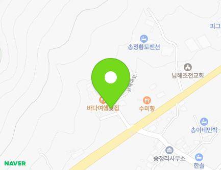 경상남도 남해군 미조면 남해대로 284-13 (천도교송정전교실) 지도