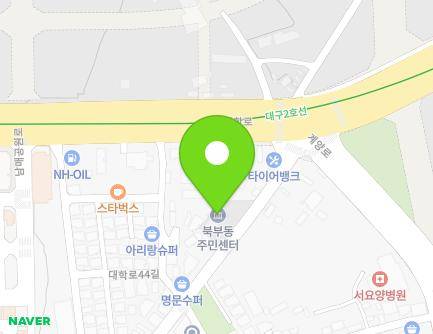 경상북도 경산시 중방로 125 (계양동, 북부동행정복지센터) 지도