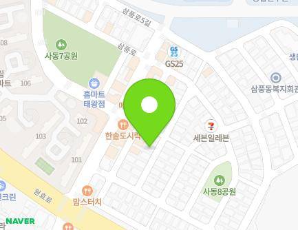 경상북도 경산시 삼풍로2길 7-7 (삼풍동, 혜성원룸) 지도