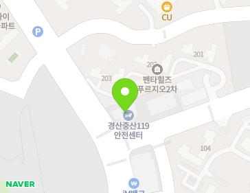 경상북도 경산시 펜타힐즈4로 1 (중산동) 지도