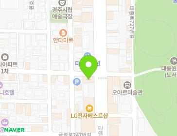 경상북도 경주시 금성로 259 (노서동) 지도