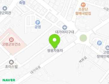경상북도 고령군 대가야읍 대가야로 1289 지도
