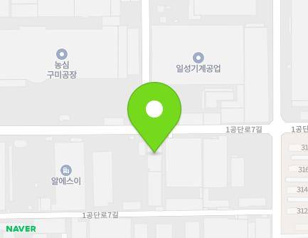 경상북도 구미시 1공단로7길 58-28 (공단동, 우신하이텍) 지도