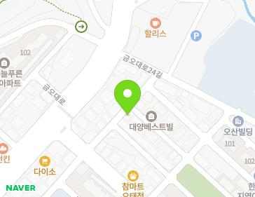 경상북도 구미시 금오대로14길 5-8 (오태동, 한빛빌라) 지도