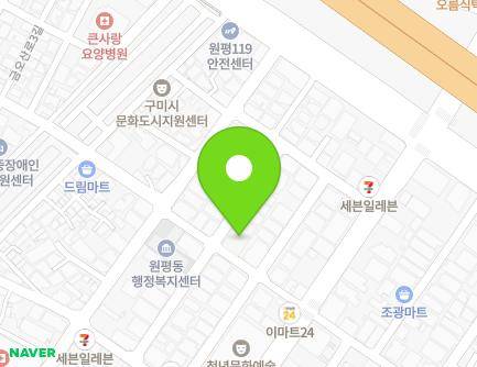 경상북도 구미시 금오시장로7길 12-6 (원평동, 팍스아파트타운) 지도