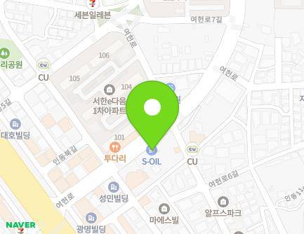 경상북도 구미시 여헌로 18 (인의동, 서한이다음주유소) 지도