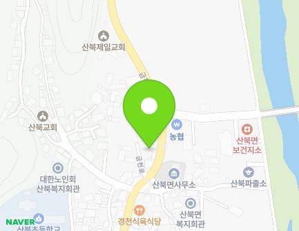 경상북도 문경시 산북면 금천로 587 (문경산북우체국) 지도