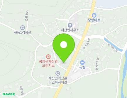 경상북도 봉화군 재산면 재산로 489 지도