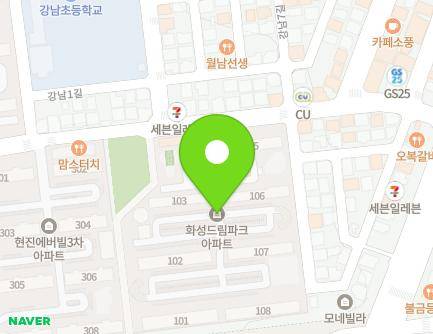 경상북도 안동시 강남1길 108 (정하동, 화성드림파크) 지도