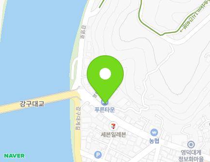 경상북도 영덕군 강구면 영덕대게로 35 (푸른타운) 지도