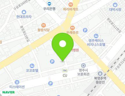 경상북도 영주시 원당로89번길 7 (영주동, 현대주차장) 지도