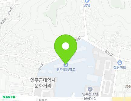 경상북도 영주시 광복로 55 (영주동, 영주초등학교) 지도